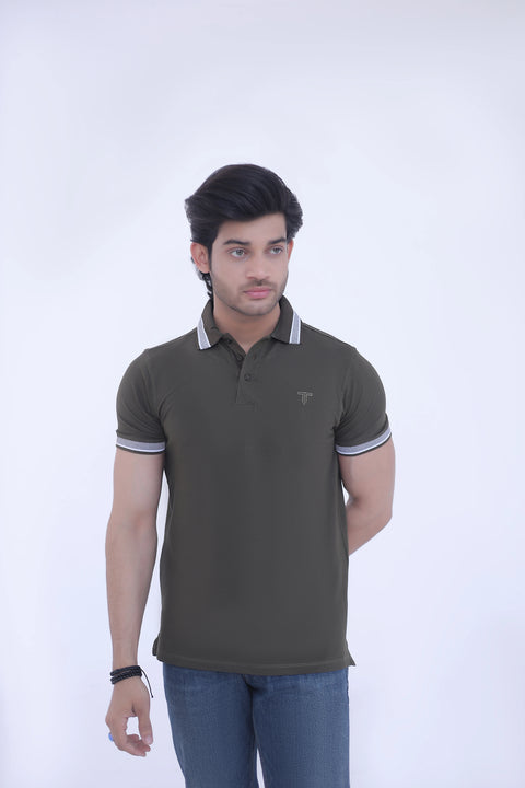 Jacquard Collar Polo