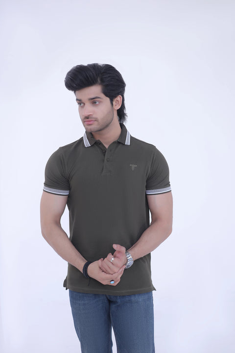 Jacquard Collar Polo