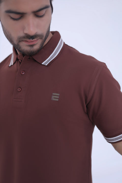 Jacquard Collar Polo