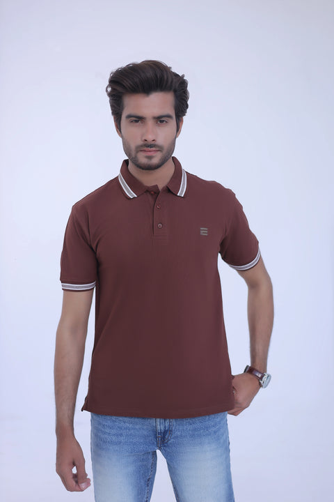 Jacquard Collar Polo