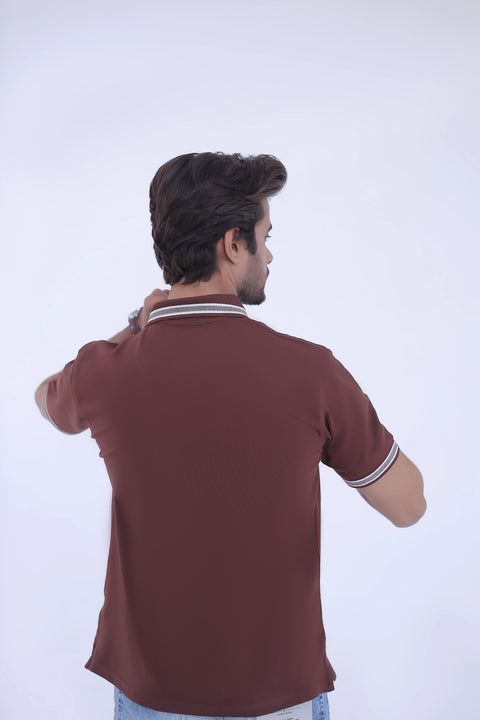 Jacquard Collar Polo