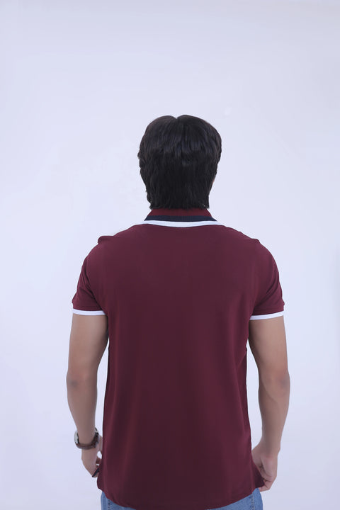 Jacquard Collar Polo