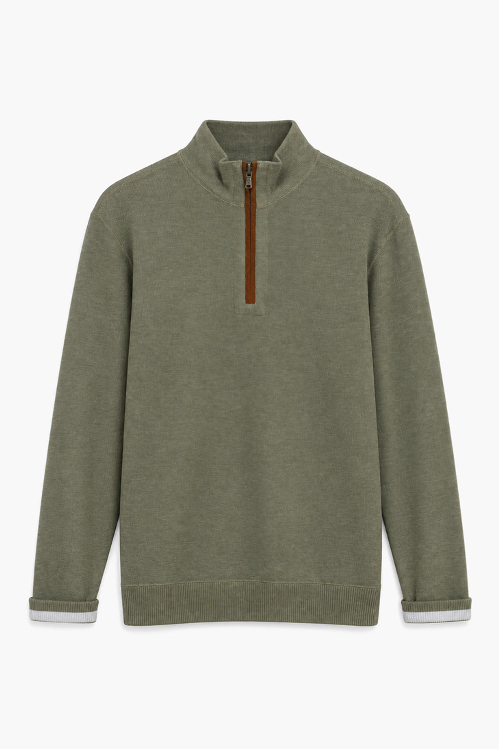 Men Branded Mockneck - Green
