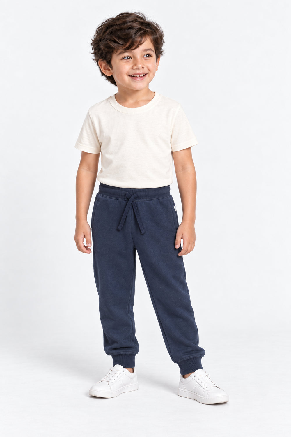 Boys Branded Fleece Trouser - D/Blue
