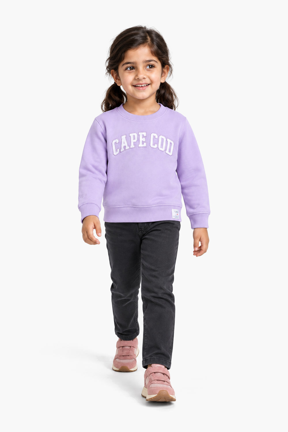 Girls Branded Graphic Sweatshirt - Purple