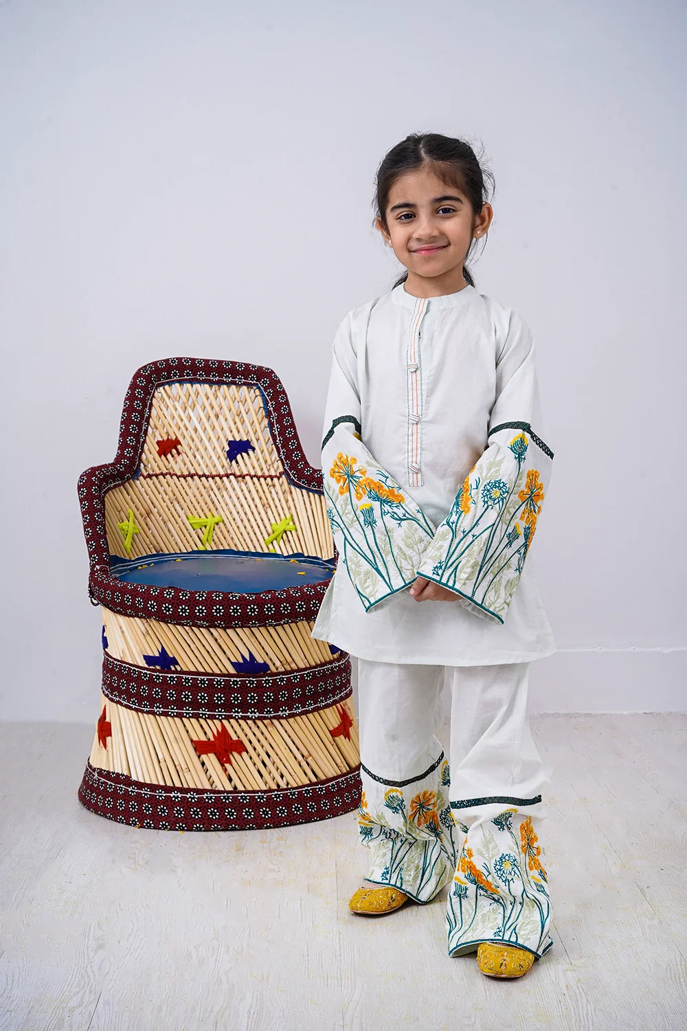 2 PIECE EMB LAWN SUIT