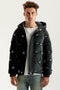 Men JP Bomber Jacket Printed - Black