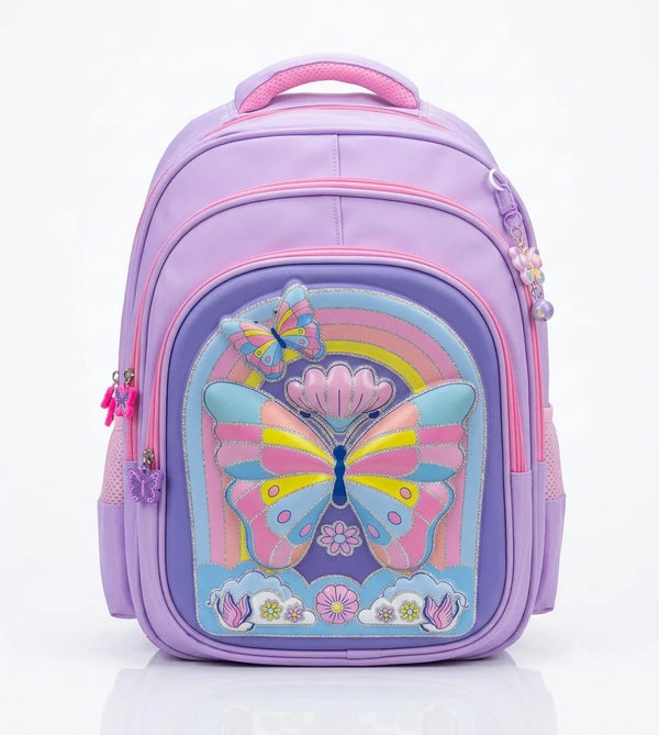 Butterfly 3D School Backpack for Girls