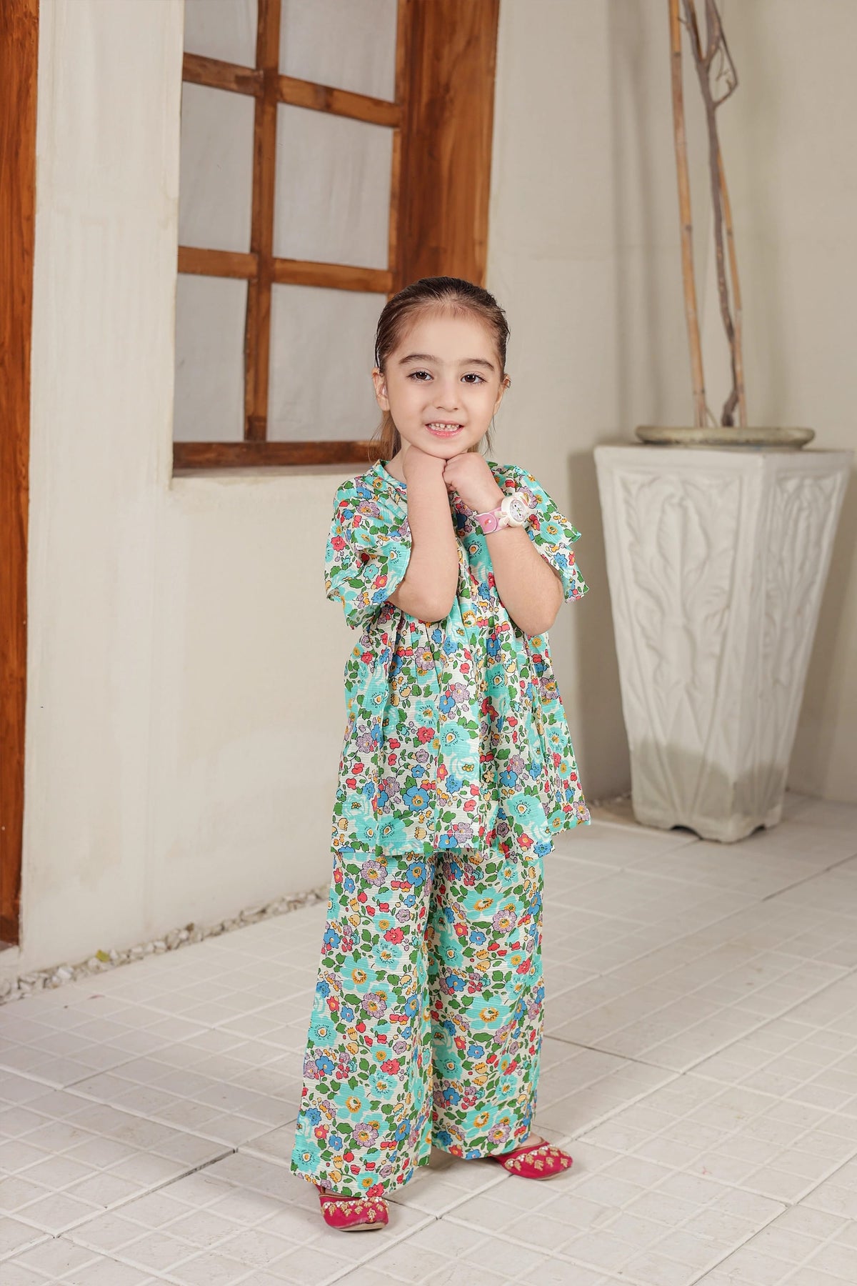 2 PIECE LAWN FUSION SUIT