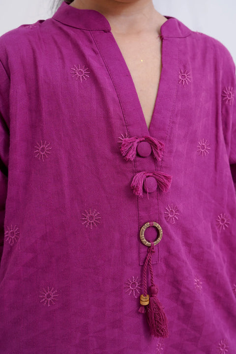 girls emb suit 326346-EX-0000002220-PURPLE-GS24-124-GH-11