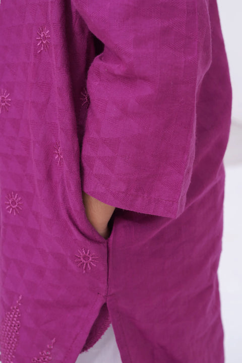 girls emb suit 326346-EX-0000002220-PURPLE-GS24-124-GH-11