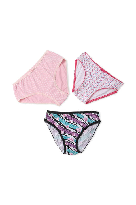 Girl Panties Pack of 3 - (Assorted)