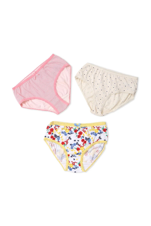 Girl Panties Pack of 3 - (Assorted)
