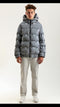 Men Branded Bomber Jacket - Grey