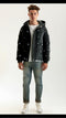 Men JP Bomber Jacket Printed - Black