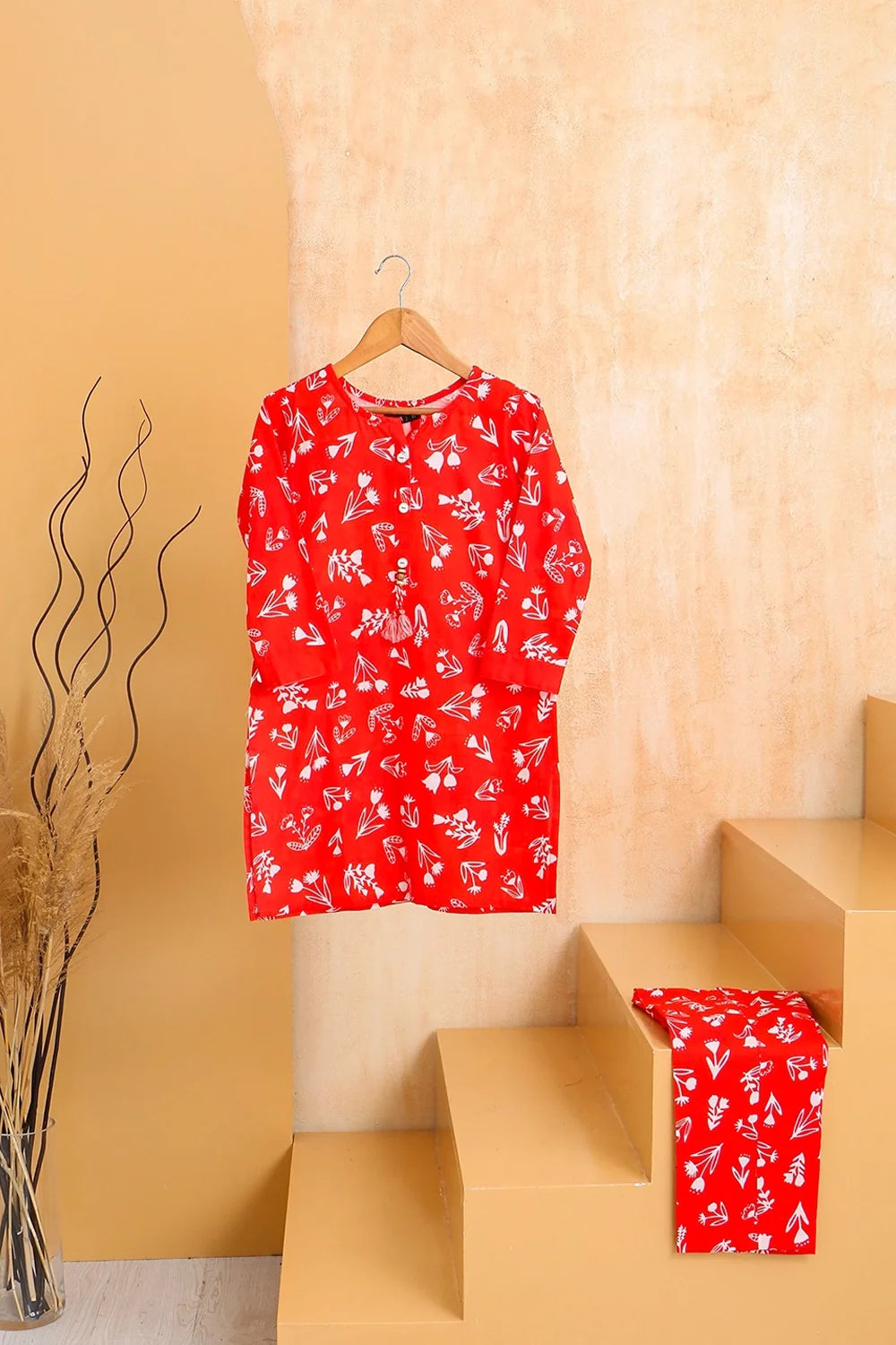 2 PIECE PRINTED KHADDAR SUIT
