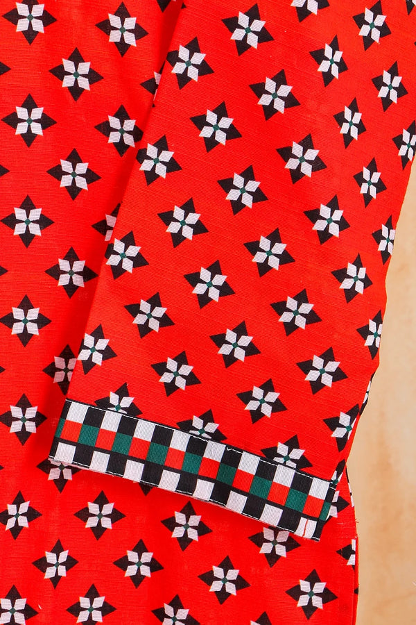 2 PIECE PRINTED KHADDAR SUIT