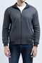 Men Pique Mockneck Jacket MMT09 - Charcoal