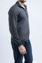 Men Pique Mockneck Jacket MMT09 - Charcoal