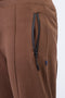 Men Jogger Trouser Front Pleats MTJ05 - D/Brown