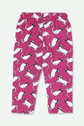 Girls Graphic Pajama - Hot Pink