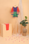 Girls Eastern Printed Cotton 2-Piece Suit GS2251 - Multi