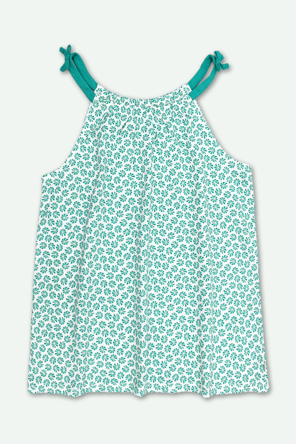 Girls graphic Tank Top - Green