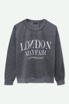 Women Branded Graphic Terry Sweatshirt - D/Gray