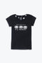 Women's Branded Graphic  T-Shirt - Black
