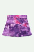 Girls Tie & Dye Jersey Skirt - Purple