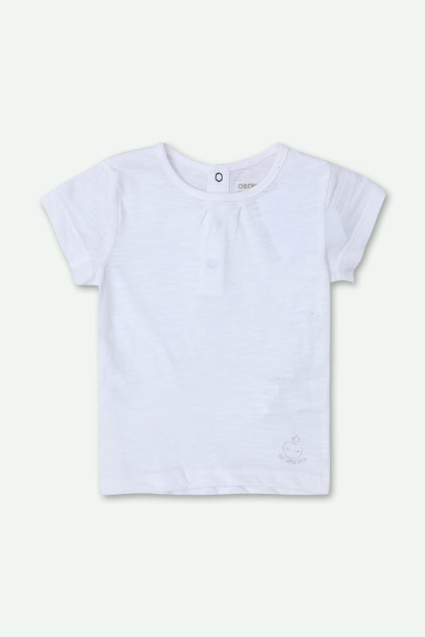 Girls Graphic T-Shirt - White