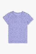 Women's Branded Polka Dot T-Shirt - Purple