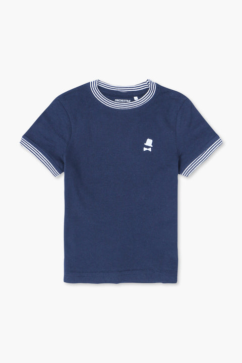 Boys Branded T-Shirt - Navy
