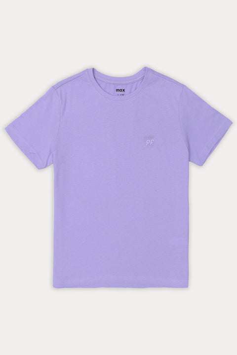 Boys Puff Graphic T-Shirt (Brand: MAX) - Purple