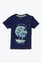 Boys Branded Graphic T-Shirt - Navy