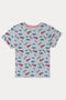 Boys Branded Graphic T-Shirt - Gray