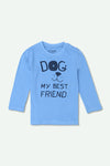 Boy Branded Graphic Tee - Cornflower Blue