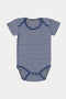 Kids Unisex Branded Stripes Romper - Navy & White
