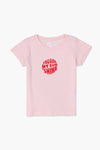 Girls Branded Graphic T-Shirt - L/Pink
