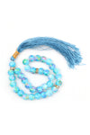 Tasbih 33 Round Beads - Marble Blue