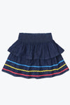 Girls Embellish Mini Skirt - Denim