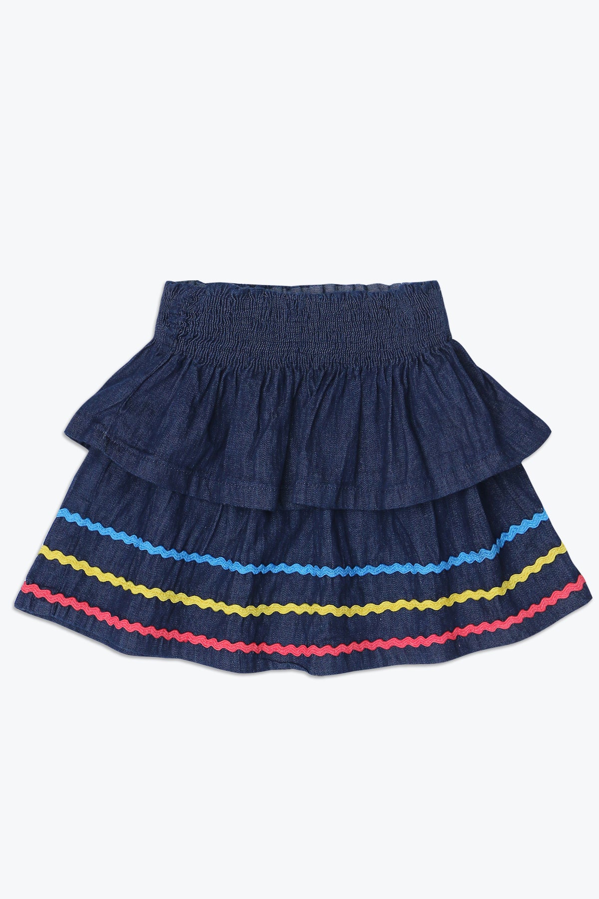 Girls Embellish Mini Skirt - Denim