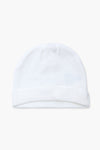 Unisex Kids Winter Cap - White