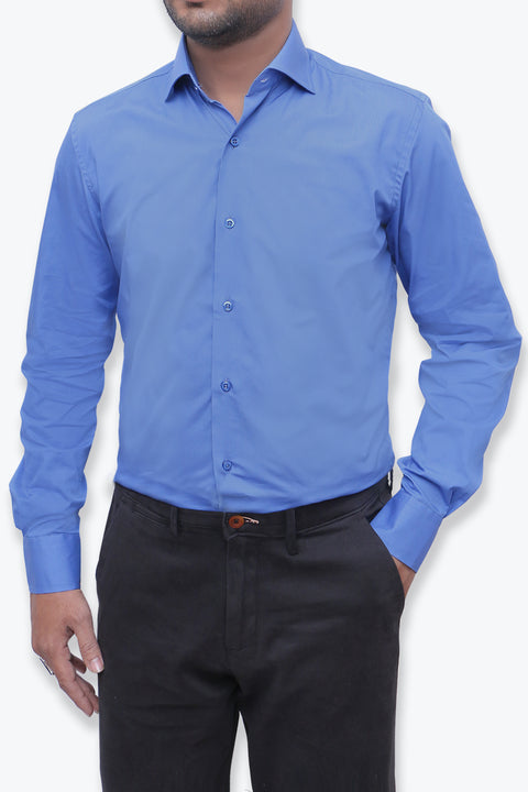 Men Formal Shirt High Quality MFS23-3 Blue