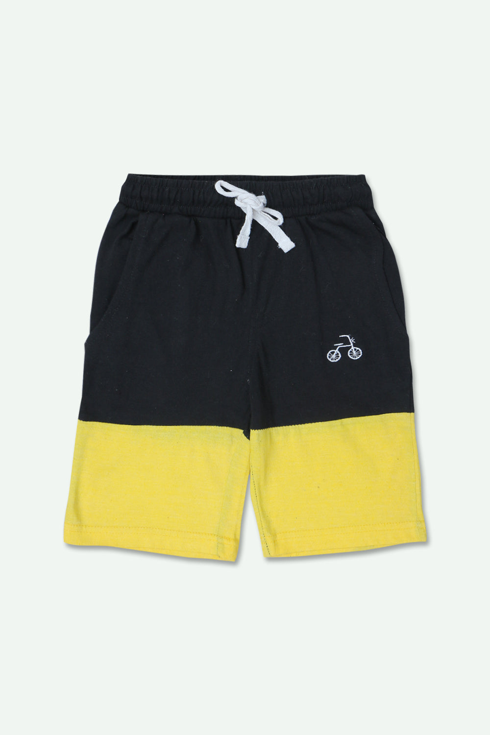 Boys Jersey Short - Black & Yellow
