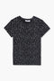 Women's Branded Polka Dot T-Shirt - Black