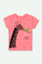 Girls Sequins Graphic T-Shirt - Pink