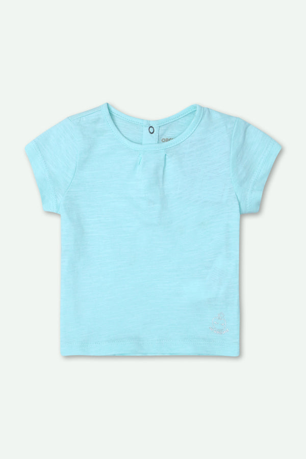 Girls Graphic T-Shirt - Sky Blue