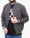 Men Twill Zipper Jacket MJ2204 - Charcoal