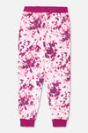 Women's Printed Jogger Trouser - L/Pink